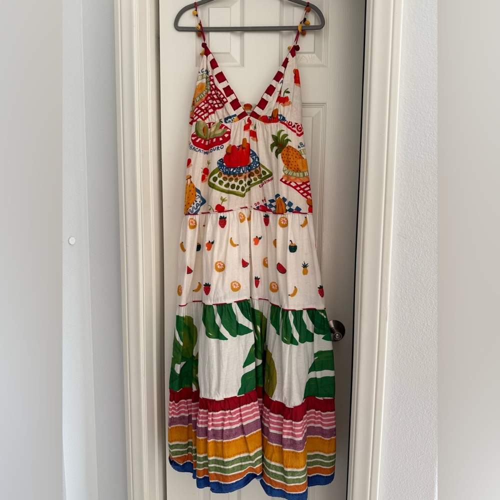 Farm Rio Fruit Print Maxi Dress